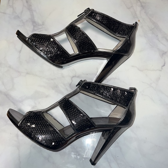 Michael Korea Sequin Metallic Heels - Picture 7 of 8